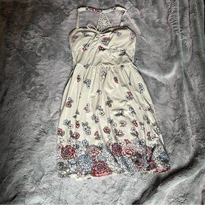 No Boundaries White Floral Mini Dress - Size XS